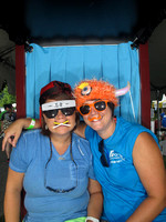 Dragon Boat Festival - blue curtain booth